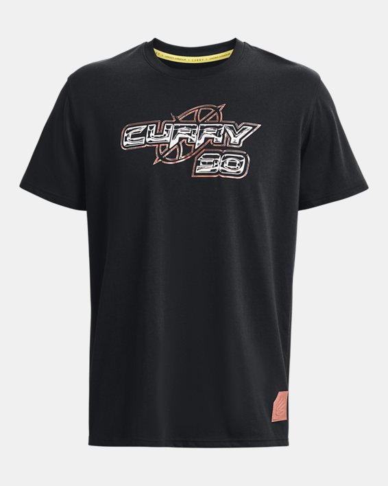 Men's Curry 30 Heavyweight Short Sleeve in Black image number 4